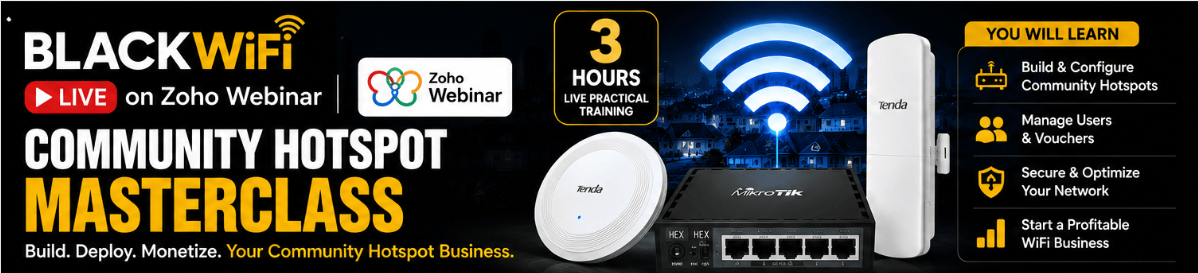 BlackWiFi Community Hotspot Masterclass banner